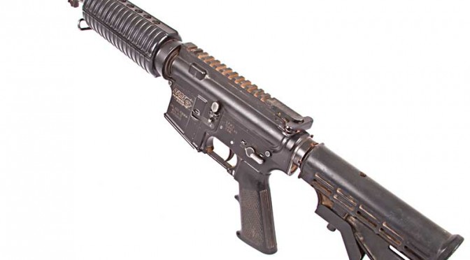 イラクから逆輸入された中古のDPMS社製AR-15が450ドルで販売中